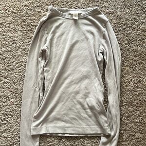 H&M Tan Long Sleeve Fitted Top